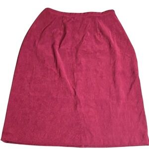 Notations Midi Skirt,‎ Red, Women's Size Small
